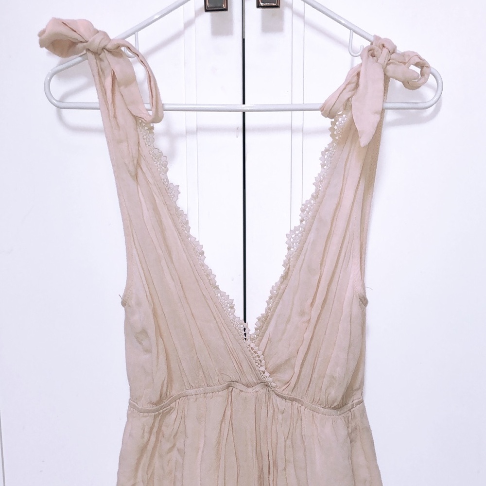 Romper with tie shoulders!